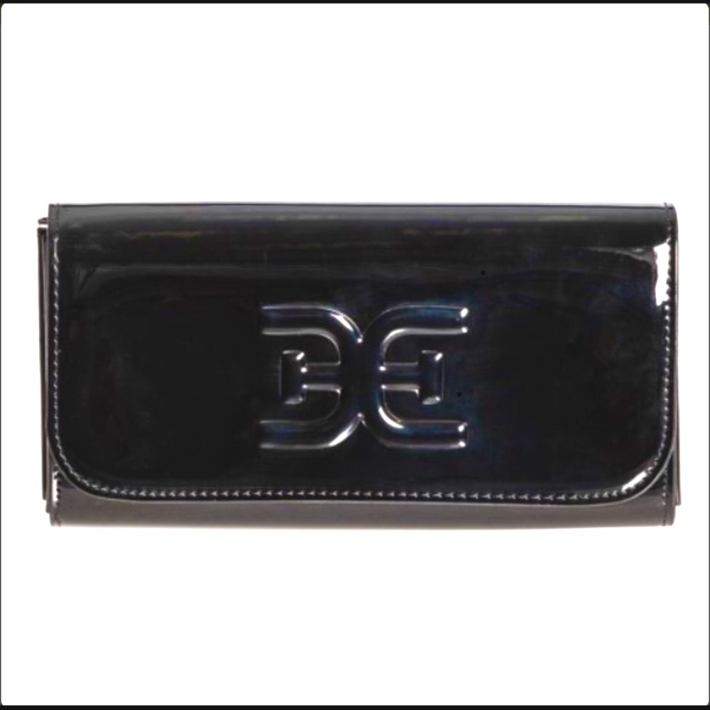 🌟 SAM EDELMAN Patent Bristol Flap Wallet